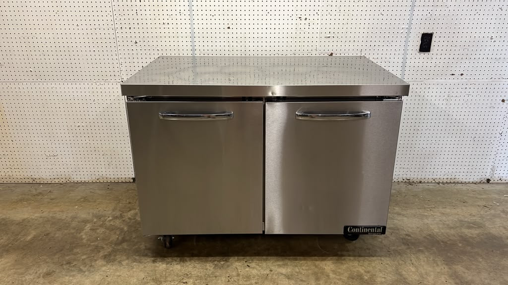 Used 48" Continental SW48-N 2 Door Undercounter Refrigerator - STS