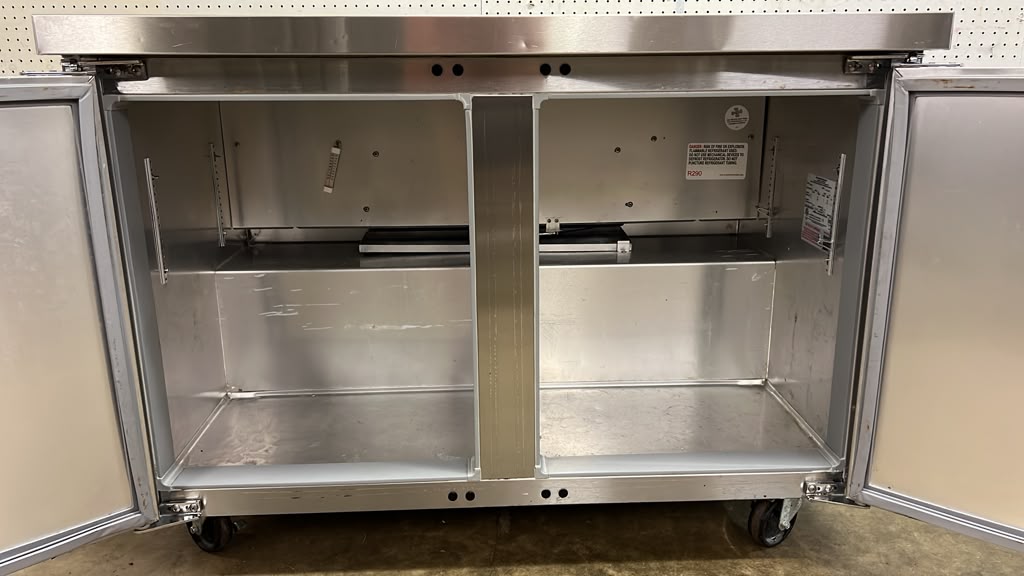Used 48" Continental SW48-N 2 Door Undercounter Refrigerator - STS