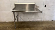 Used John Boos JDTC-20-48L 48" Clean Dishtable w/ 16 ga Stainless Legs - STS