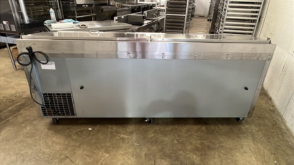 Used 2023 93" Continental PA93N-D Pizza Prep Table w/ Refrigerated Base, 115v - STS