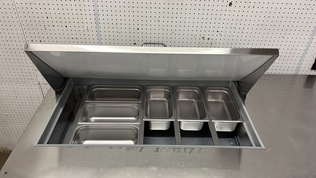 Used 68" Continental Ref RA68N18M Refrigerated Sandwich Prep Table 115V - STS
