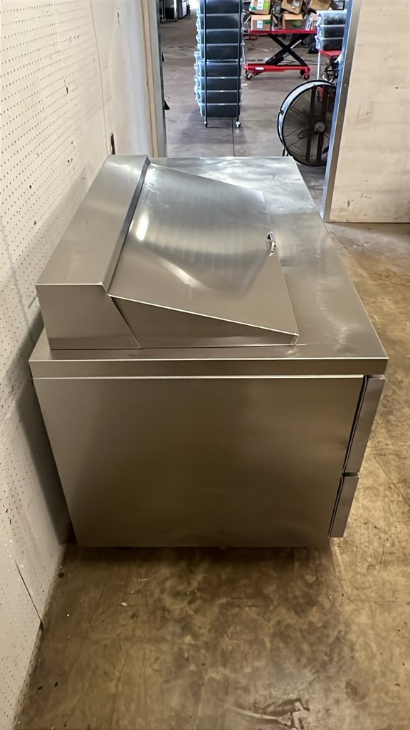 Used 68" Continental Ref RA68N18M Refrigerated Sandwich Prep Table 115V - STS
