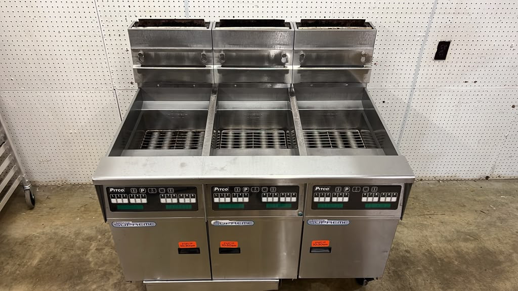 Pitco® Solstice Supreme  SSH55 Natural Gas Floor Fryer 120-150 lb - RL
