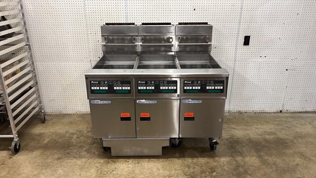 Pitco® Solstice Supreme  SSH55 Natural Gas Floor Fryer 120-150 lb - RL