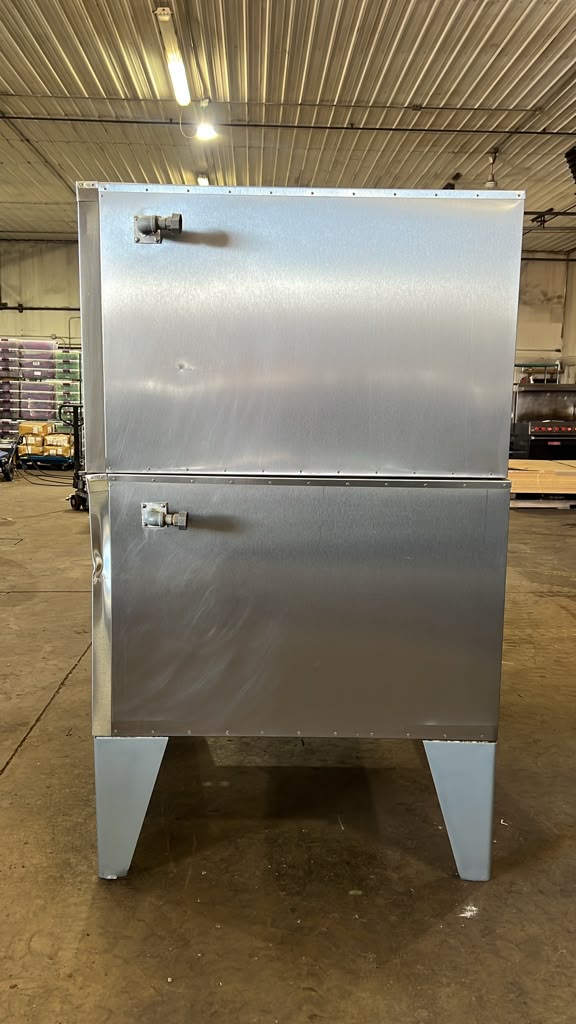 Used Bakers Pride 304 Natural Gas Pizza Oven Double Deck