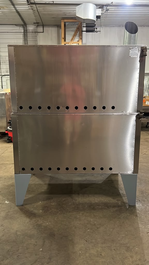 Used Bakers Pride 304 Natural Gas Pizza Oven Double Deck