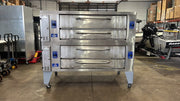 Used 2017 60" Bakers Pride Y-600 NG Super Double Deck Pizza Oven - STS