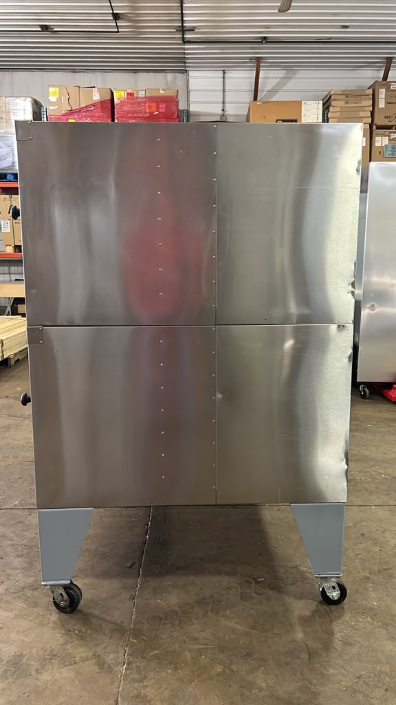 Used 2017 60" Bakers Pride Y-600 NG Super Double Deck Pizza Oven - STS