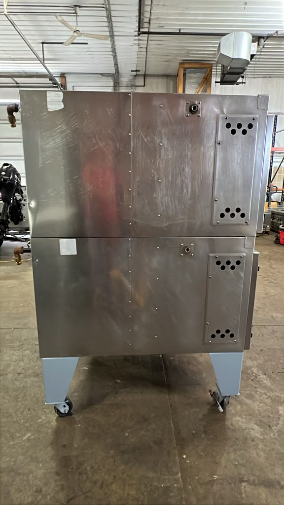 Used 2017 60" Bakers Pride Y-600 NG Super Double Deck Pizza Oven - STS