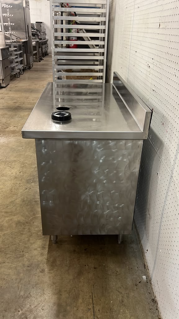 Used 48" x 24" Stainless Steel 2 Door Storage Cabinet Drink Station