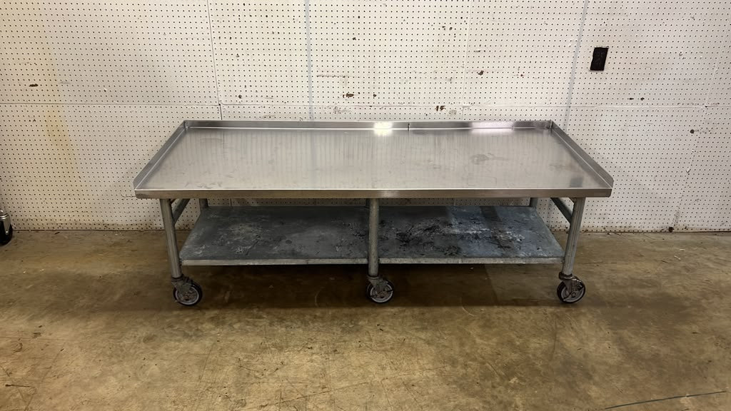 Used 72.5" x 30" Stainless Steel Equipment Stand with Casters