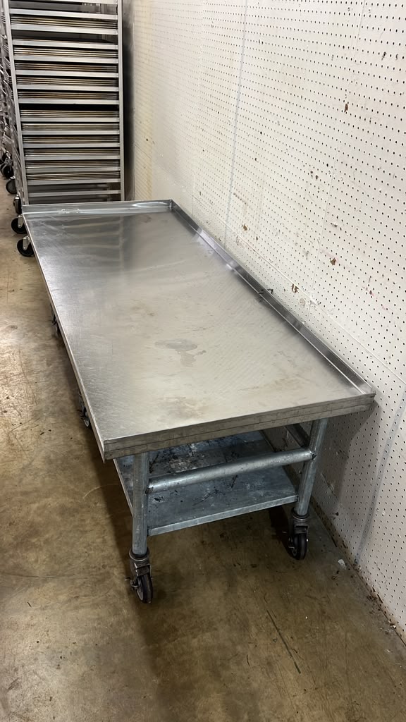 Used 72.5" x 30" Stainless Steel Equipment Stand with Casters