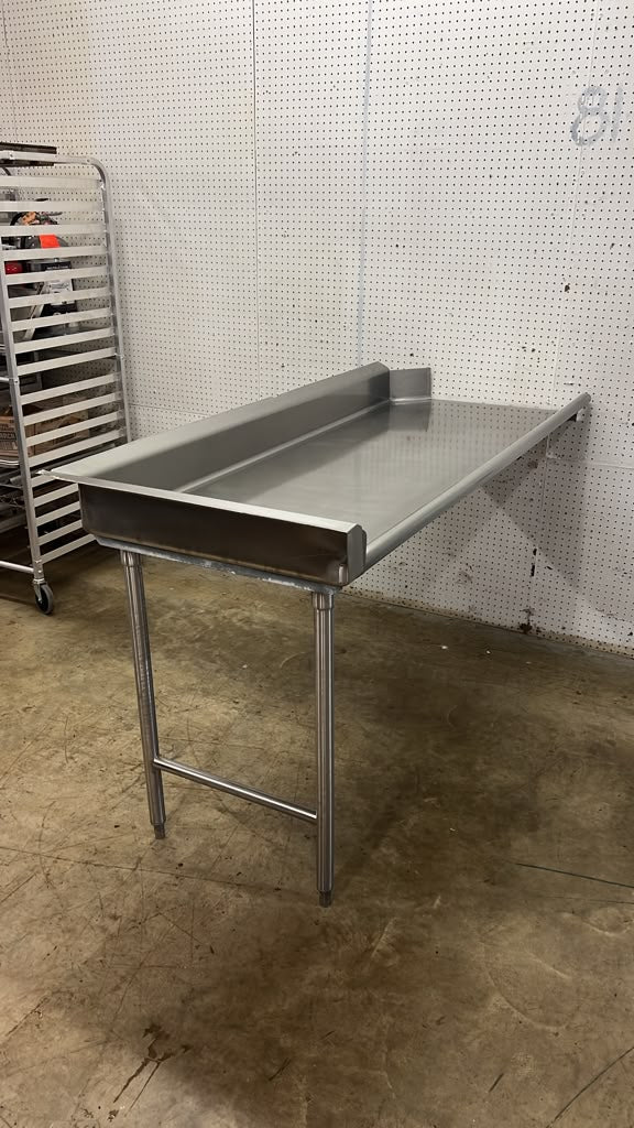 Used 72" x 30" Stainless Steel Dish Table - GC