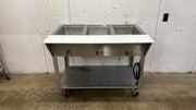 Used 44" Piper Products Stainless Steel 3 Sealed Well Steam Table 208V - STS