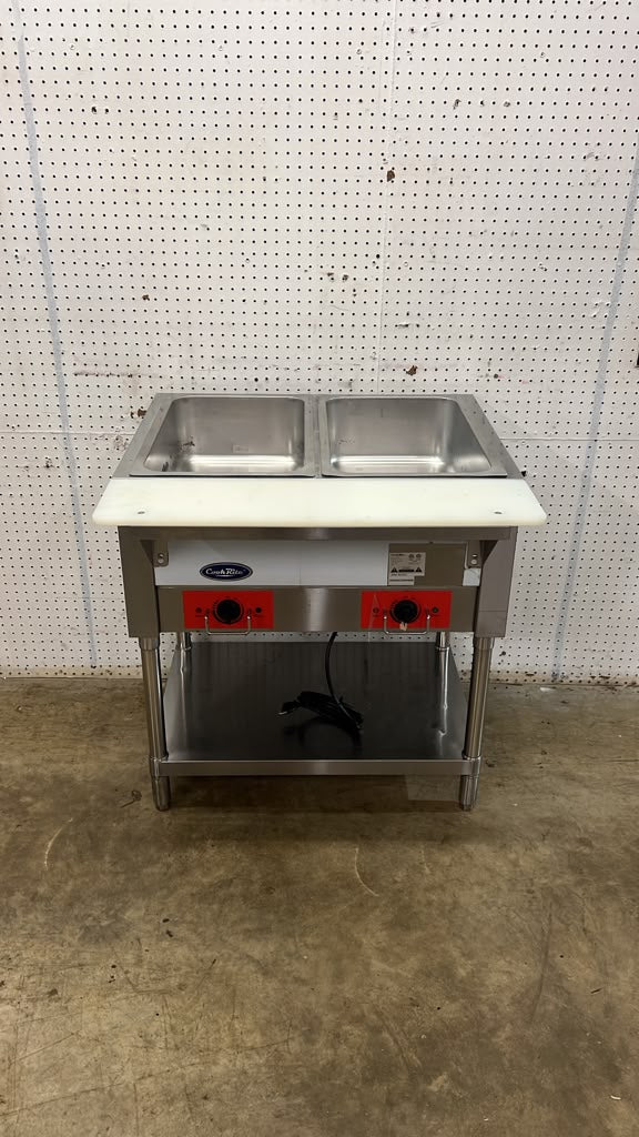 Used CookRite CSTEA-2C, 30" Electric Steam Table, 2 Pan Capacity - 120V - GC