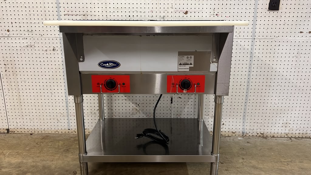 Used CookRite CSTEA-2C, 30" Electric Steam Table, 2 Pan Capacity - 120V - GC