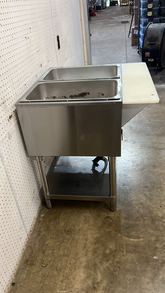 Used CookRite CSTEA-2C, 30" Electric Steam Table, 2 Pan Capacity - 120V - GC