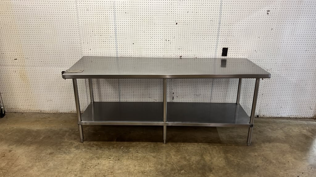 Used 84" x 30" Stainless Steel Table - TH6