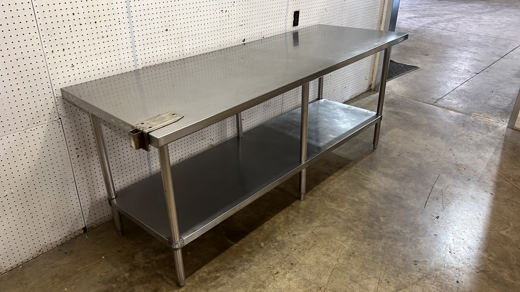 Used 84" x 30" Stainless Steel Table - TH6