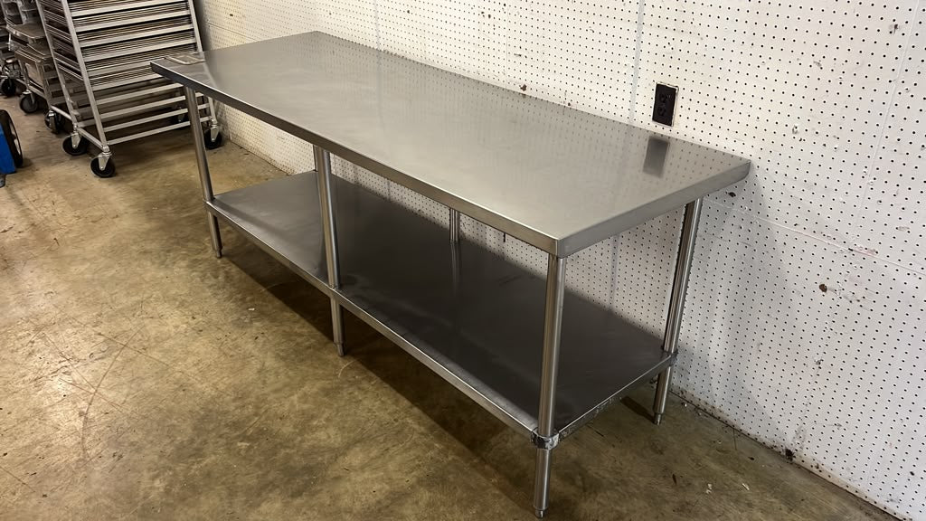 Used 84" x 30" Stainless Steel Table - TH6