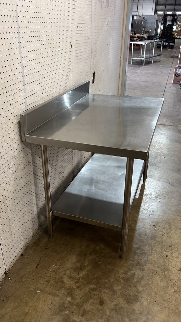 Used 48" x 30" Stainless Steel Table - TH6