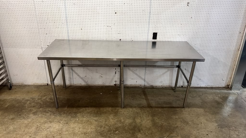 Used 84" x 30" Stainless Steel Table - TH6-2