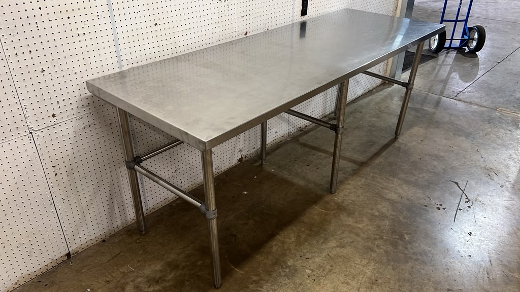 Used 84" x 30" Stainless Steel Table - TH6-2