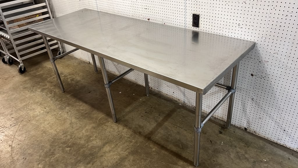 Used 84" x 30" Stainless Steel Table - TH6-2