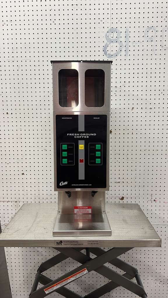 Used Curtis ILGD-10 15 lb. Double Hopper Coffee Grinder - 120V - TH