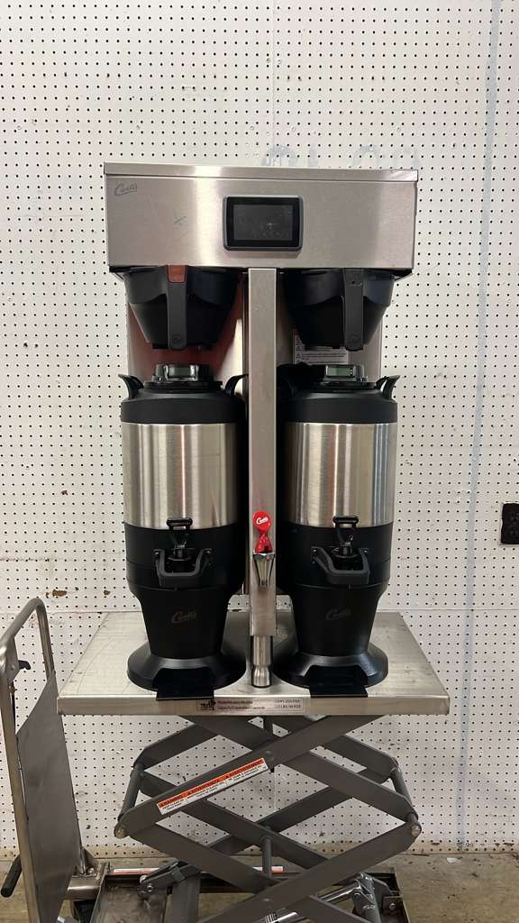 Used Curtis G4TP2T10A3100 ThermoPro Stainless Steel Twin Coffee Brewer - 220V - TH