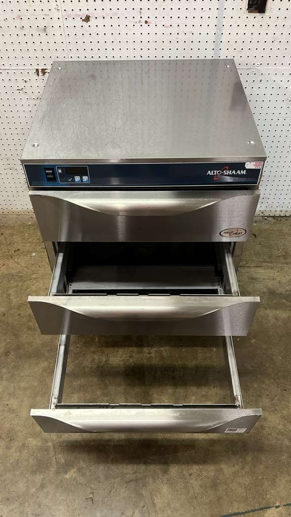 Used Alto-Shaam 500 3D 3 Drawer Stainless Heated Food Chip Warmer - 120V - TH