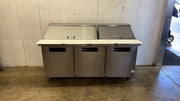 Used 72" Hoshizaki SR72A-30M Refrigerated Sandwich/Salad Prep Table 115V - TH
