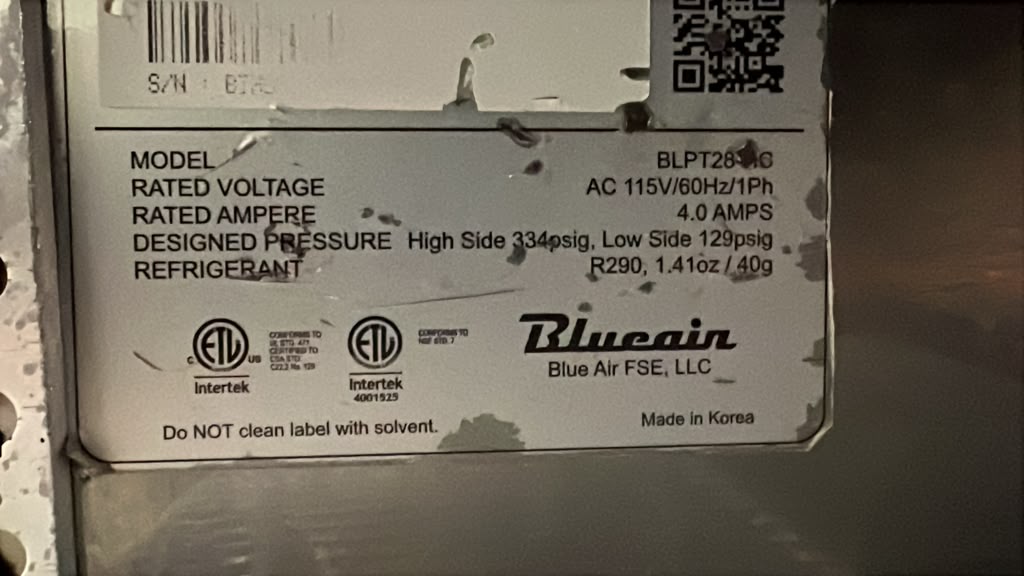 Used 28" Blue Air BLPT28-HC Refrigerated Sandwich Prep Table 120V - TH
