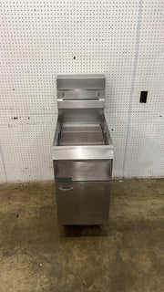 Used Pitco Frialator Stainless Steel Non-Heated Bread and Batter Cabinet Fry Dump Station - GC