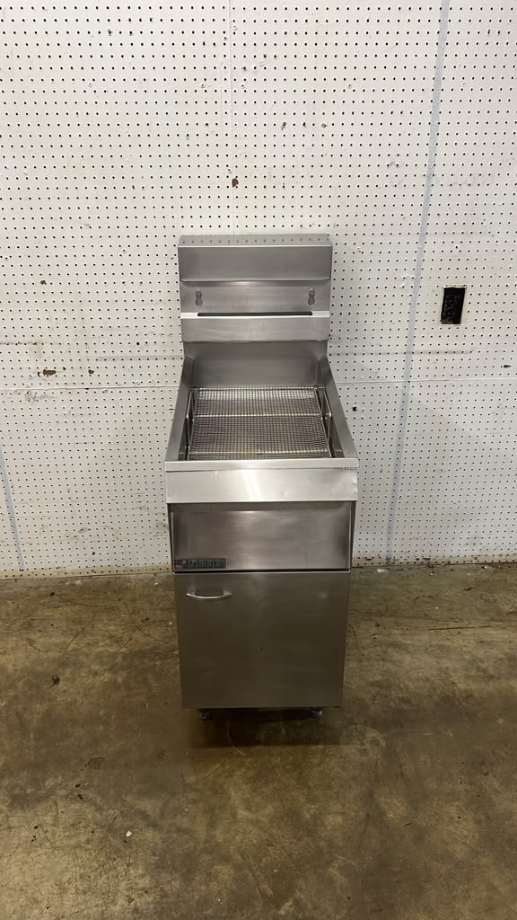 Used Pitco Frialator Stainless Steel Non-Heated Bread and Batter Cabinet Fry Dump Station - GC