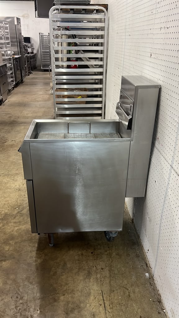 Used Pitco Frialator Stainless Steel Non-Heated Bread and Batter Cabinet Fry Dump Station - GC