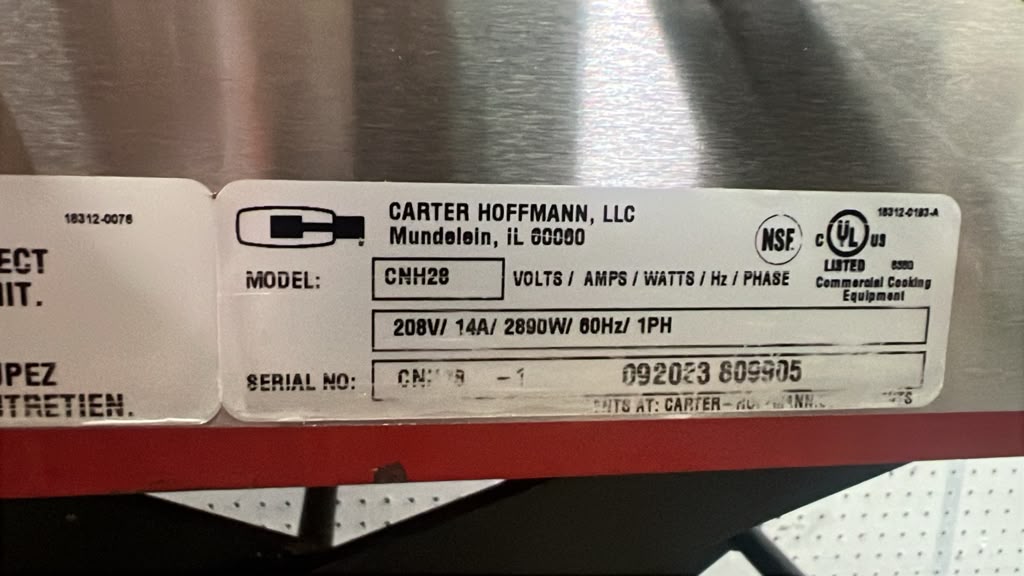 Used Carter-Hoffmann CNH28 Crisp N' Hold 28" Countertop Fried Food Dump Station - 120V - TH