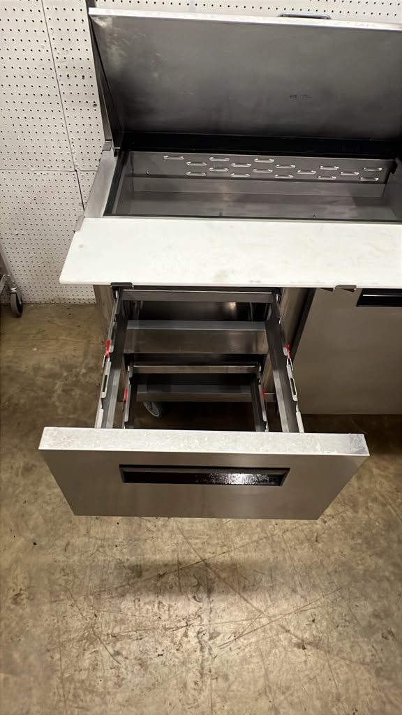Used 72" Hoshizaki SR72B-30MD2 Mega Top Refrigerated Prep Table with Ticket Rail 120V - TH