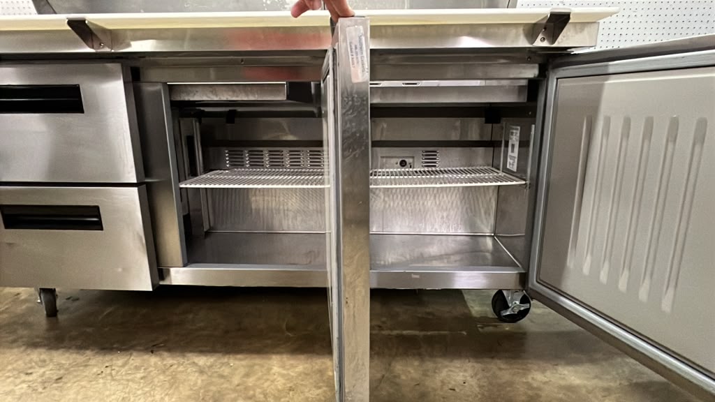 Used 72" Hoshizaki SR72B-30MD2 Mega Top Refrigerated Prep Table with Ticket Rail 120V - TH