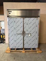 Used Continental DL2RI Stainless Steel 2 Section Roll-In Refrigerator 64 cu. ft. 115V