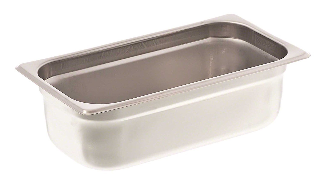 Browne 22134 - Steam Table Pan, 1/3 size, 4-1/2 qt., 4" deep, 22 gauge stainless (Case)