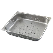 New Browne Half-Size Anti-Jam Perforated Steam Table Pan 6" Deep, 22 gauge NSF (21216)