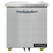 New Continental D27N-U 27" W Stainless Undercounter Refrigerator 1 Section 115v