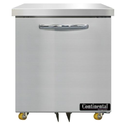 New Continental D27N-U 27" W Stainless Undercounter Refrigerator 1 Section 115v