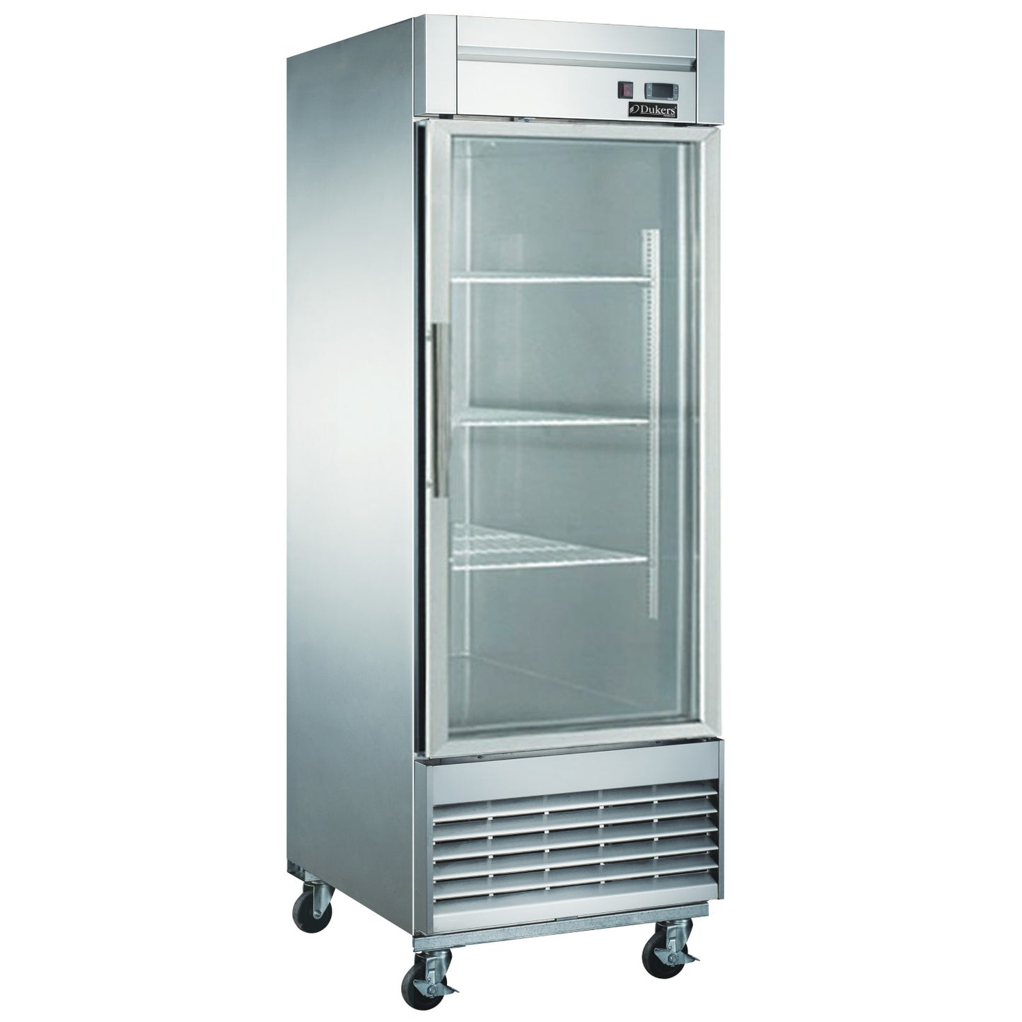 Dukers D28F-GS1 Bottom Mount Glass Single Door Commercial Reach-in Freezer