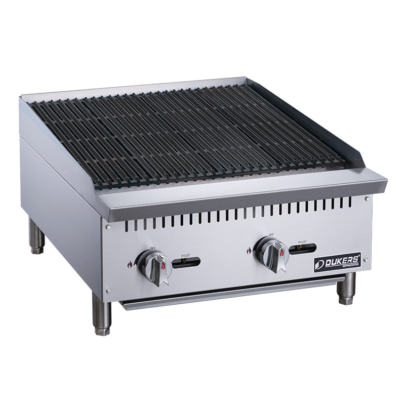 New Dukers DCCB24 24 in. W Countertop Charbroiler Chargrill Grill 70,000 BTU