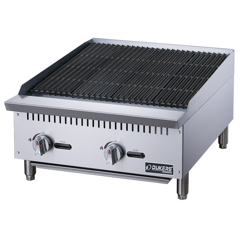 New Dukers DCCB24 24 in. W Countertop Charbroiler Chargrill Grill 70,000 BTU