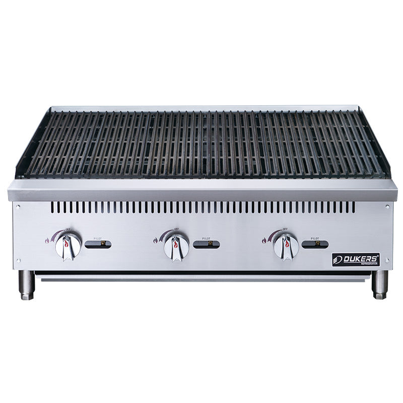New Dukers DCCB36 36 in. W Countertop Charbroiler Chargrill Grill 105,000 BTU