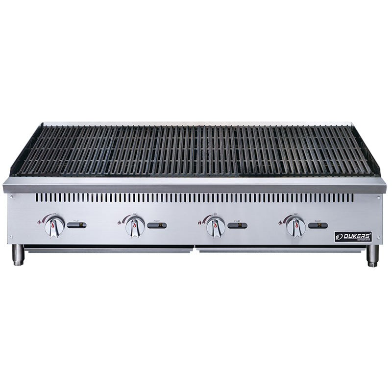 New Dukers DCCB48 48 in. W Countertop Charbroiler Chargrill Grill 140,000 BTU