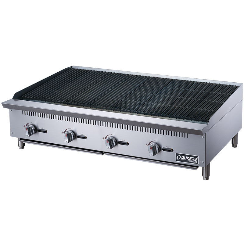 New Dukers DCCB48 48 in. W Countertop Charbroiler Chargrill Grill 140,000 BTU